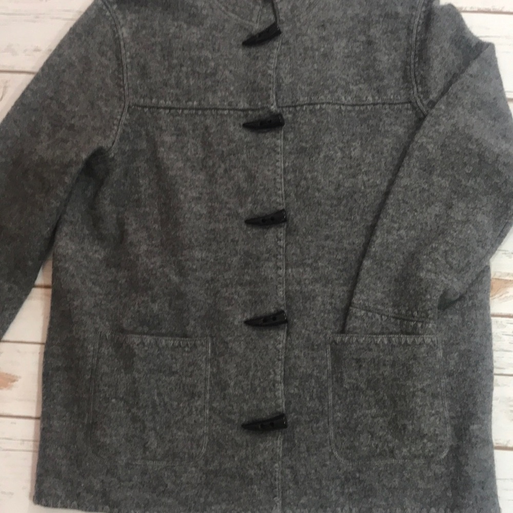 Ruby Rd. Wool Shacket Toggle Button Jacket M - image 2